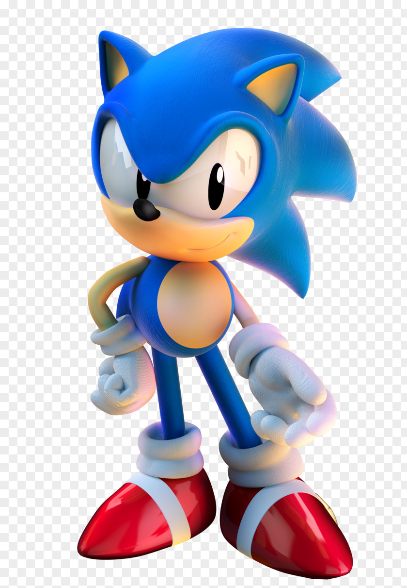 Classic Sonic The Hedgehog & Knuckles Generations Unleashed 3D PNG