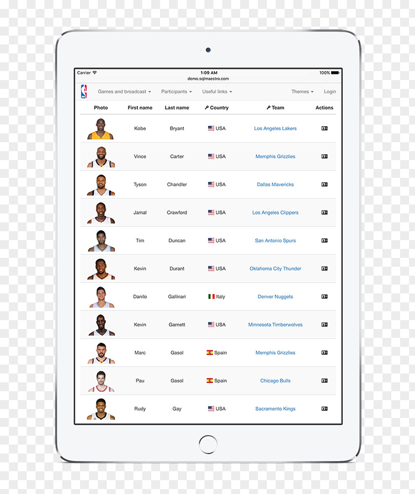 Responsive Grid Builder MySQL PHP Database Table PostgreSQL PNG