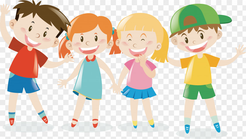 Vector Happy Children Child Clip Art PNG