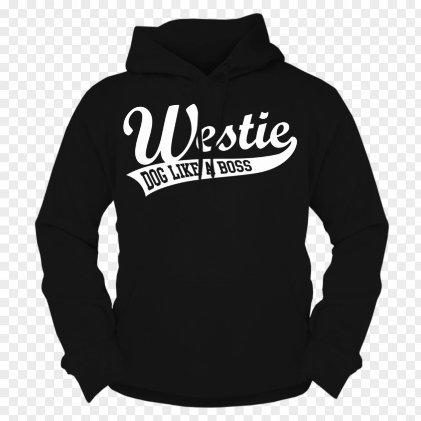 West Highland White Terrier Hoodie Color Black Bluza PNG
