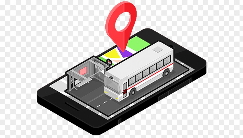 Bus Public Transport Tracking System PNG