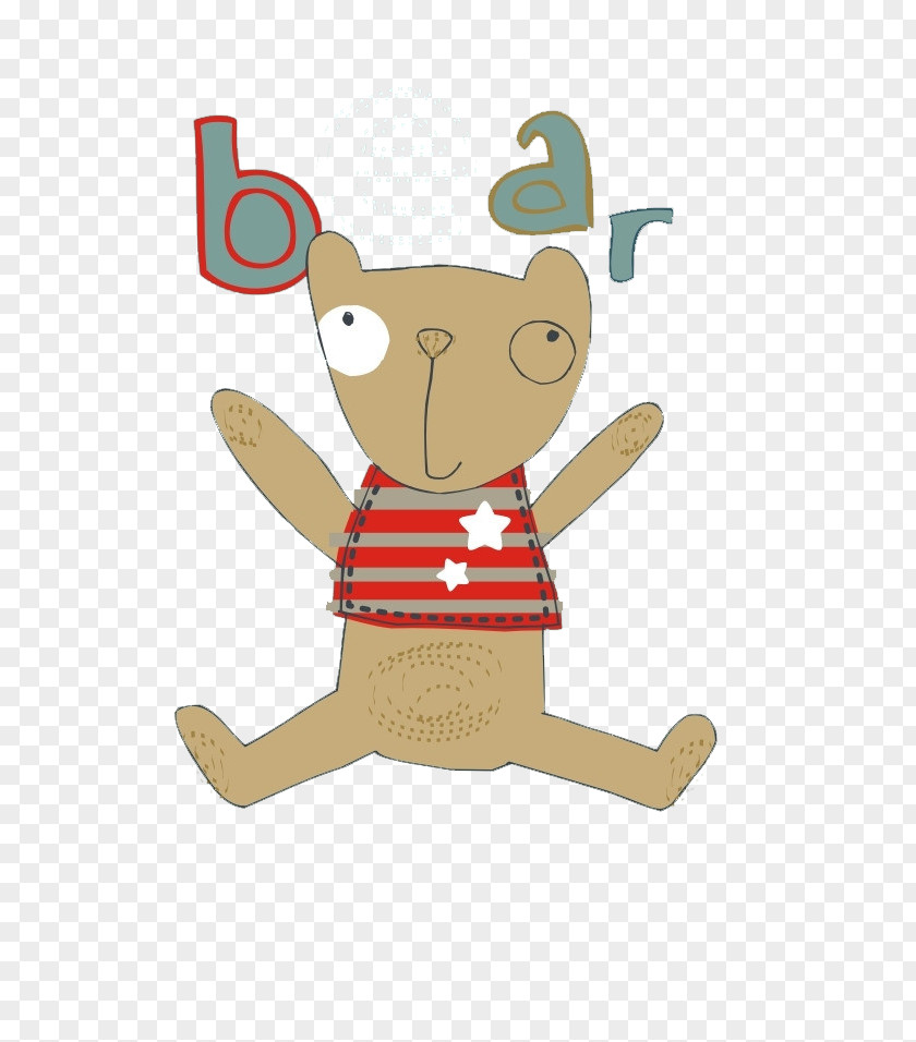 Cartoon Bear Illustration PNG