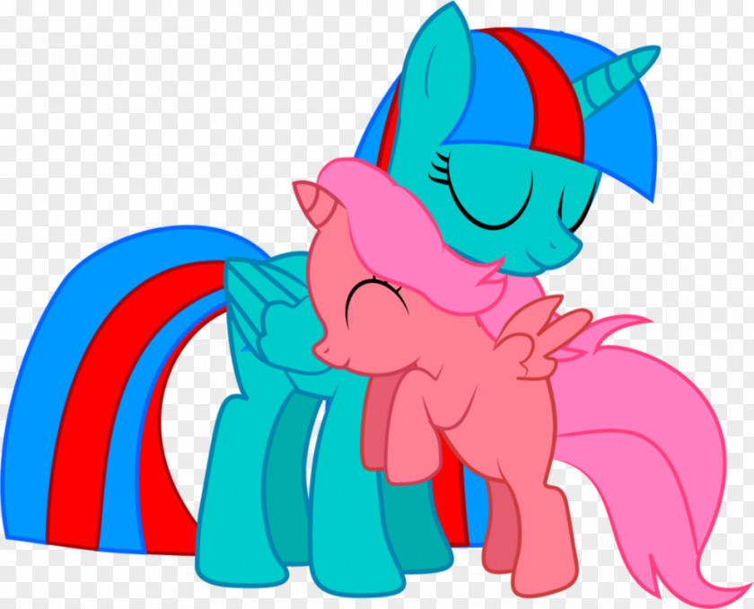 Cherry Splash Pony Horse Hug Feather PNG