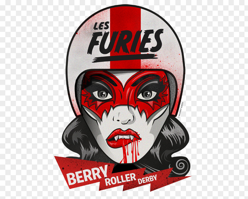 Roller Derby Illustration Poster Zombie Cartoon PNG