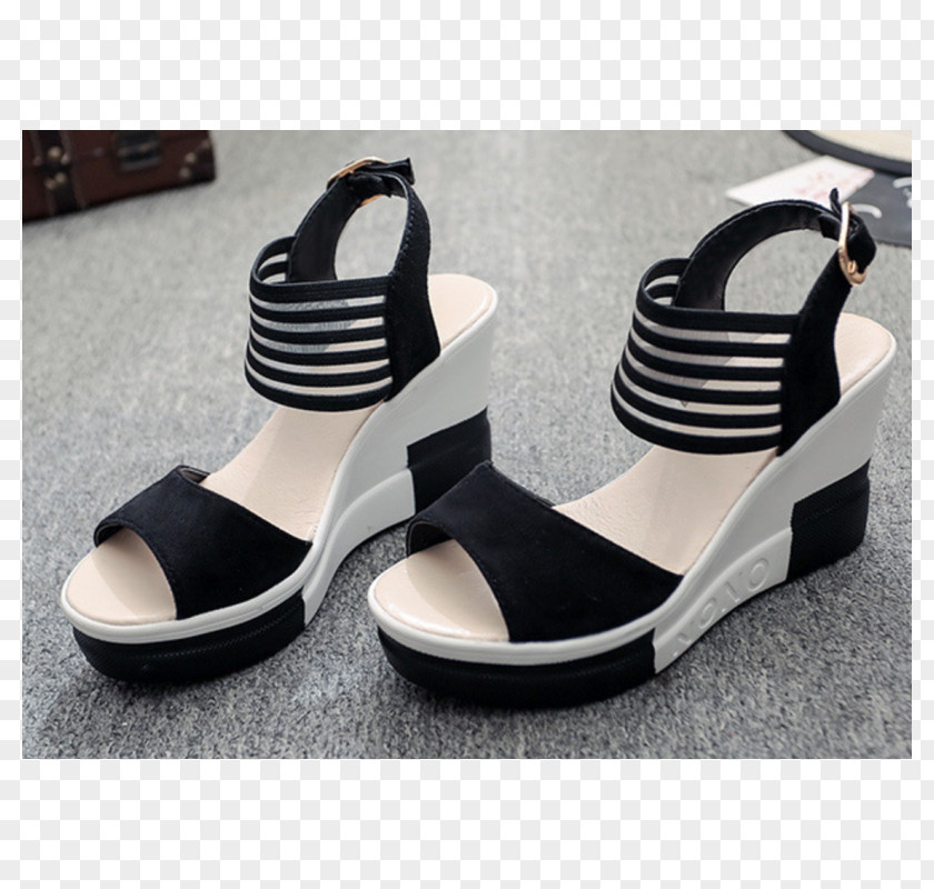 Sandal Wedge Slipper Fashion Shoe PNG
