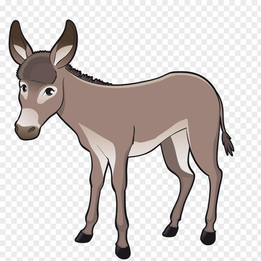 Vector A Donkey Cattle Goat Livestock Cartoon PNG