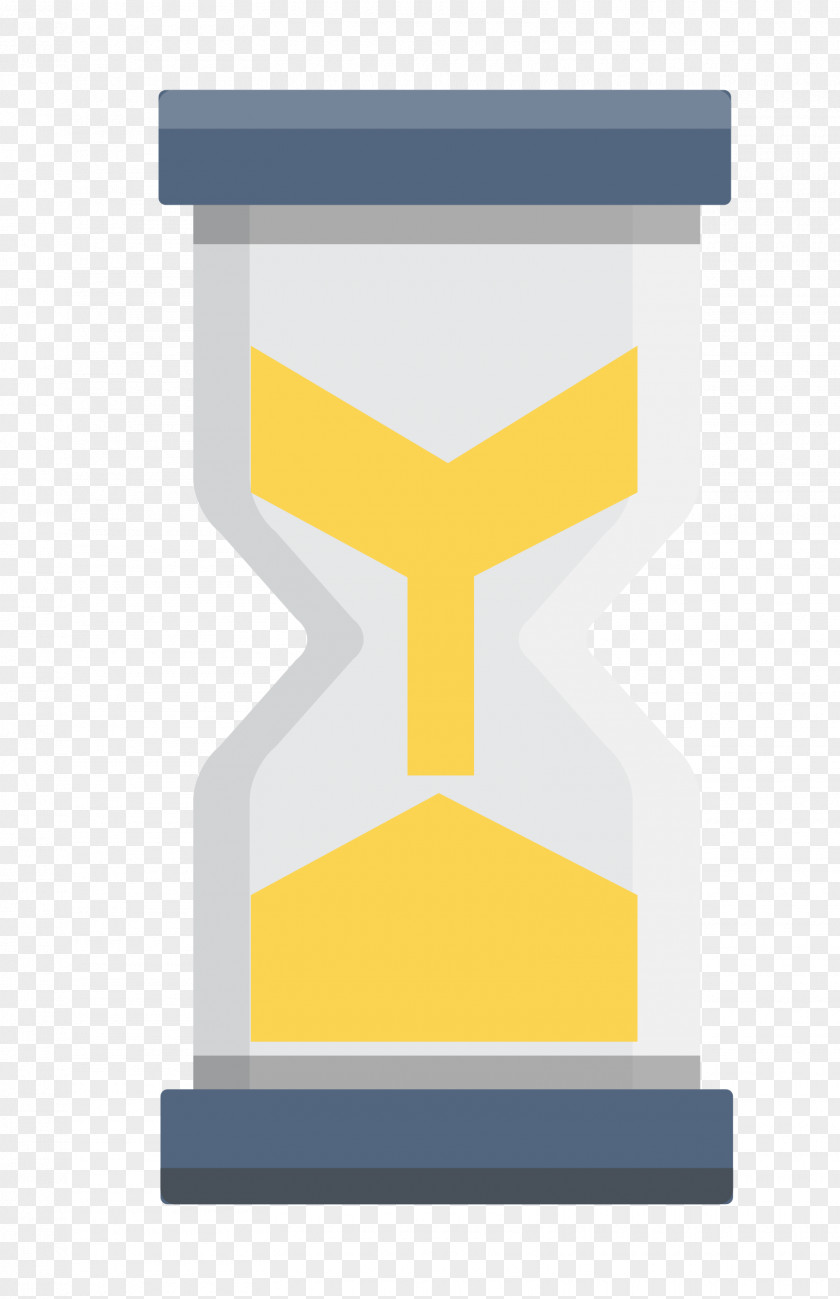 Vector Hourglass Material Brand Yellow PNG