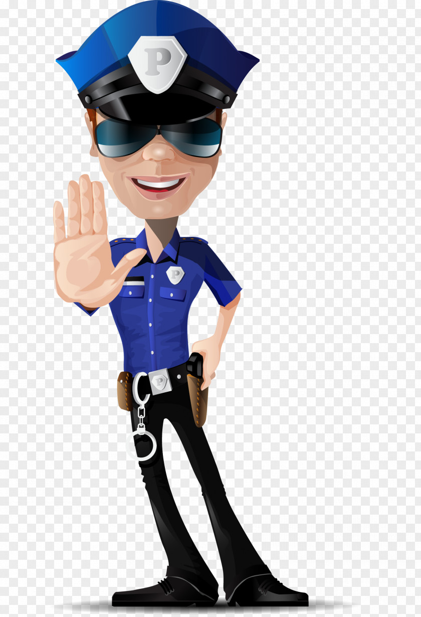 Vector Police Officer Euclidean Car PNG