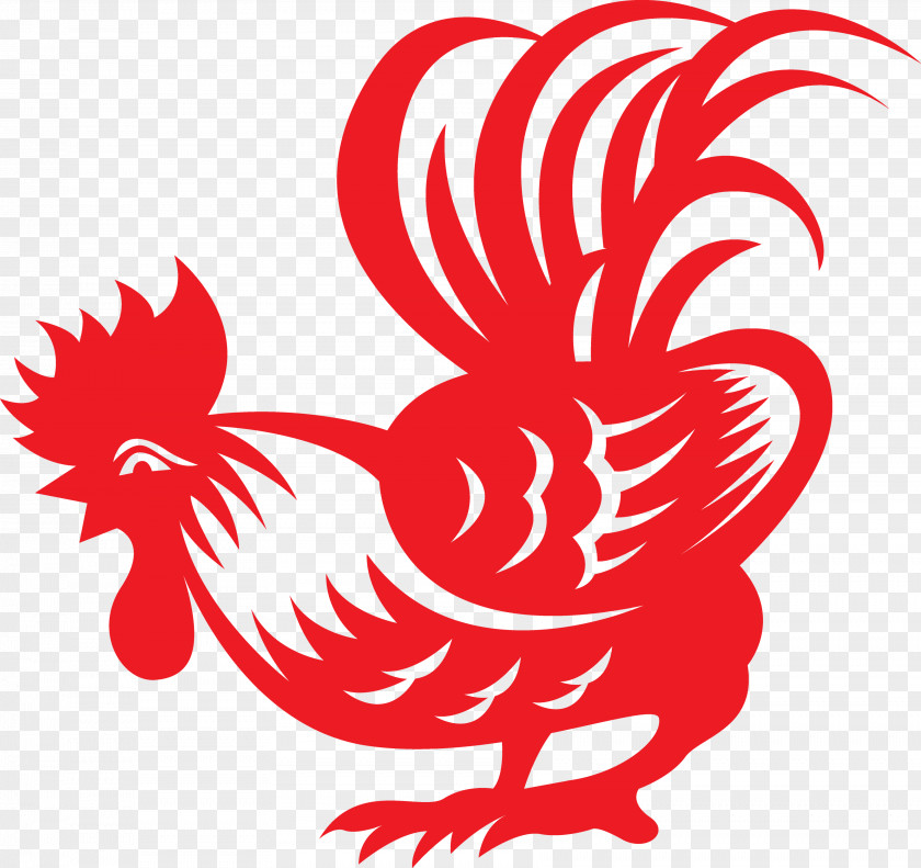 Cock Chicken Paper Bantam Rooster Symbol PNG