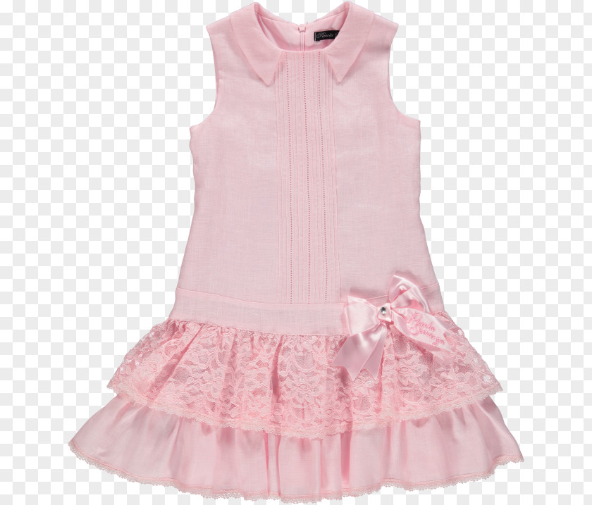 Dress Ruffle Sleeve Pink M Dance PNG