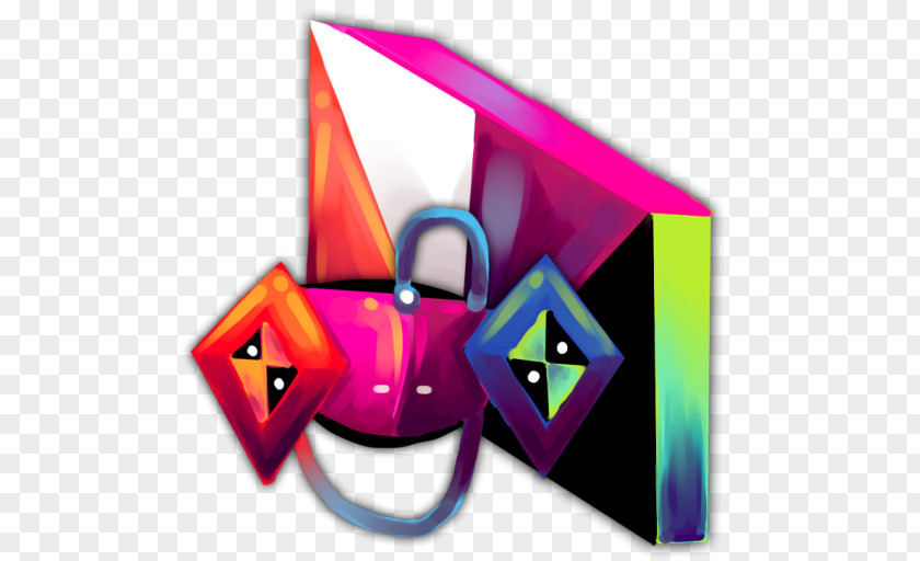 Folder Games Pink Art Triangle Purple PNG
