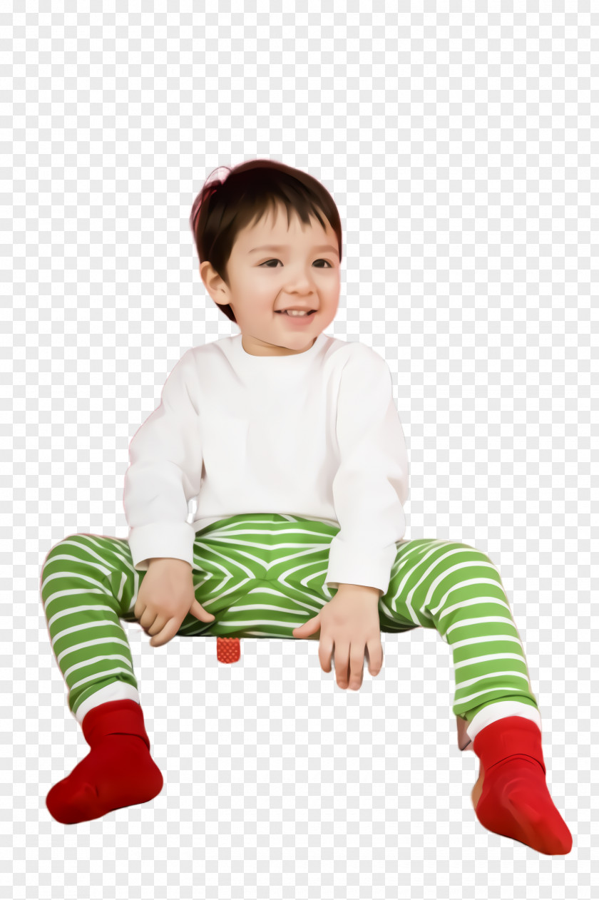 Christmas Sleeve Child Toddler Sitting Play Baby PNG