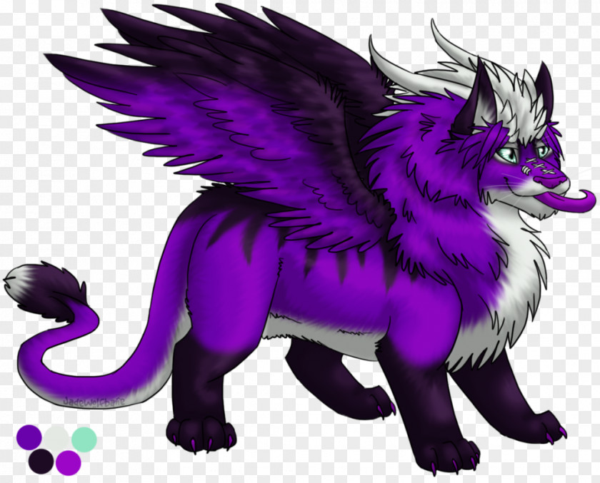 Lion White Black Panther Purple PNG