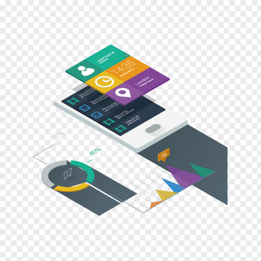 Phone Ppt Material Web Development Responsive Design Mobile App PNG