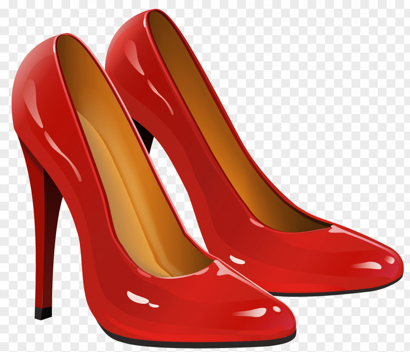 Red Shoes Cliparts High-heeled Footwear T-shirt Shoe Clip Art PNG
