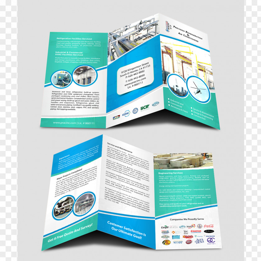 Air Conditioning Poster Design Brochure Pamphlet PNG