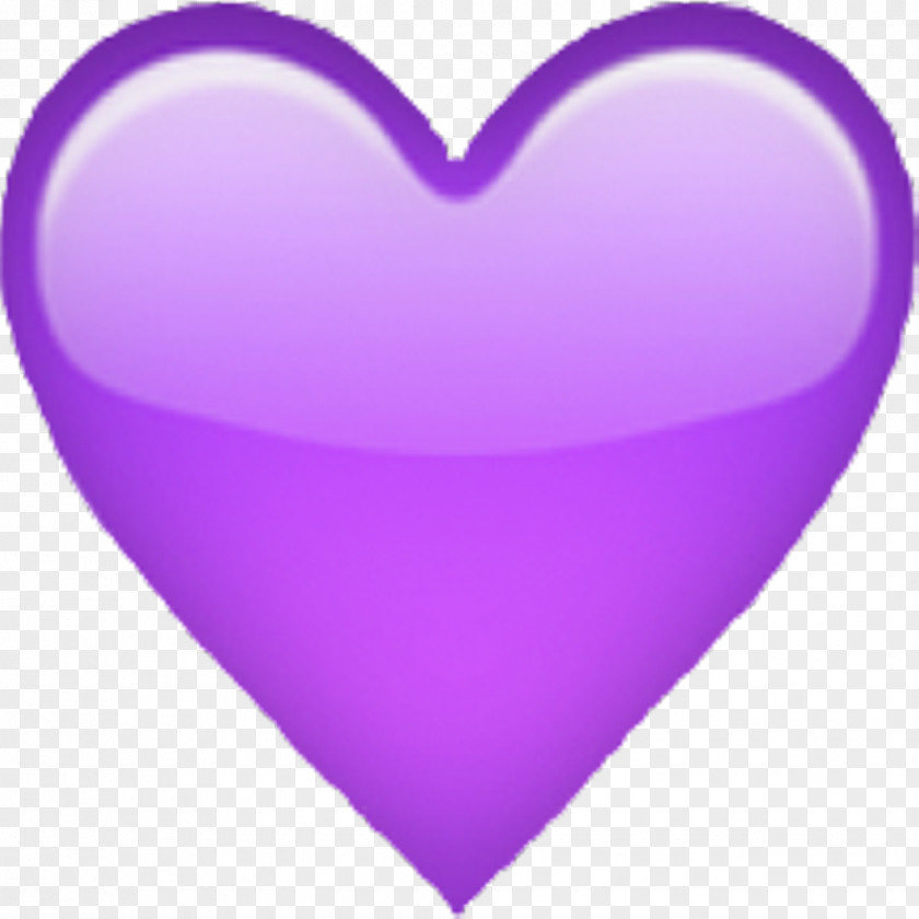 Heart Emoji IPhone Purple PNG