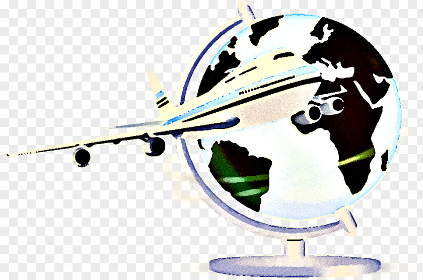 Logo Air Travel World Map PNG