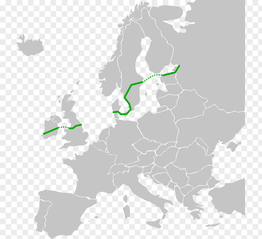 Route 20 Netherlands World Map Northwestern Europe Blank PNG