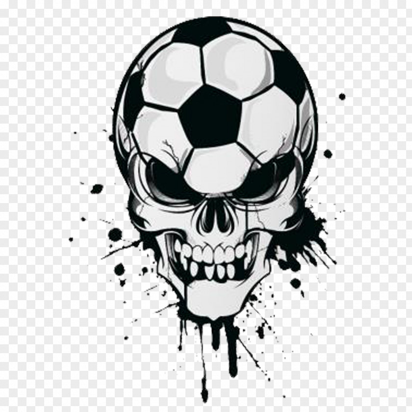 Skull Wall Decal Sticker Football PNG