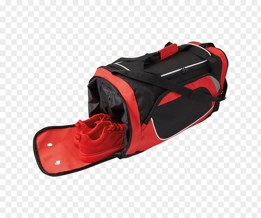 Sport Shoe Bag Zipper Backpack Red PNG