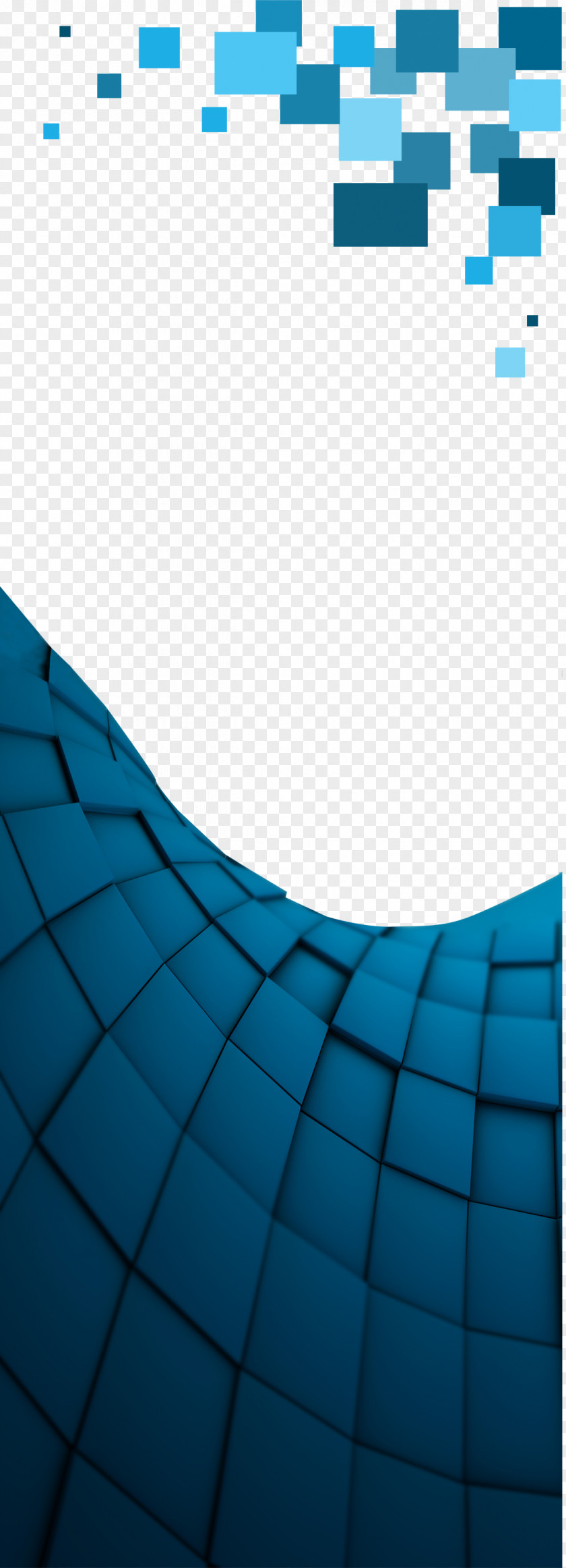 Blue Background Material Lattice Wallpaper PNG
