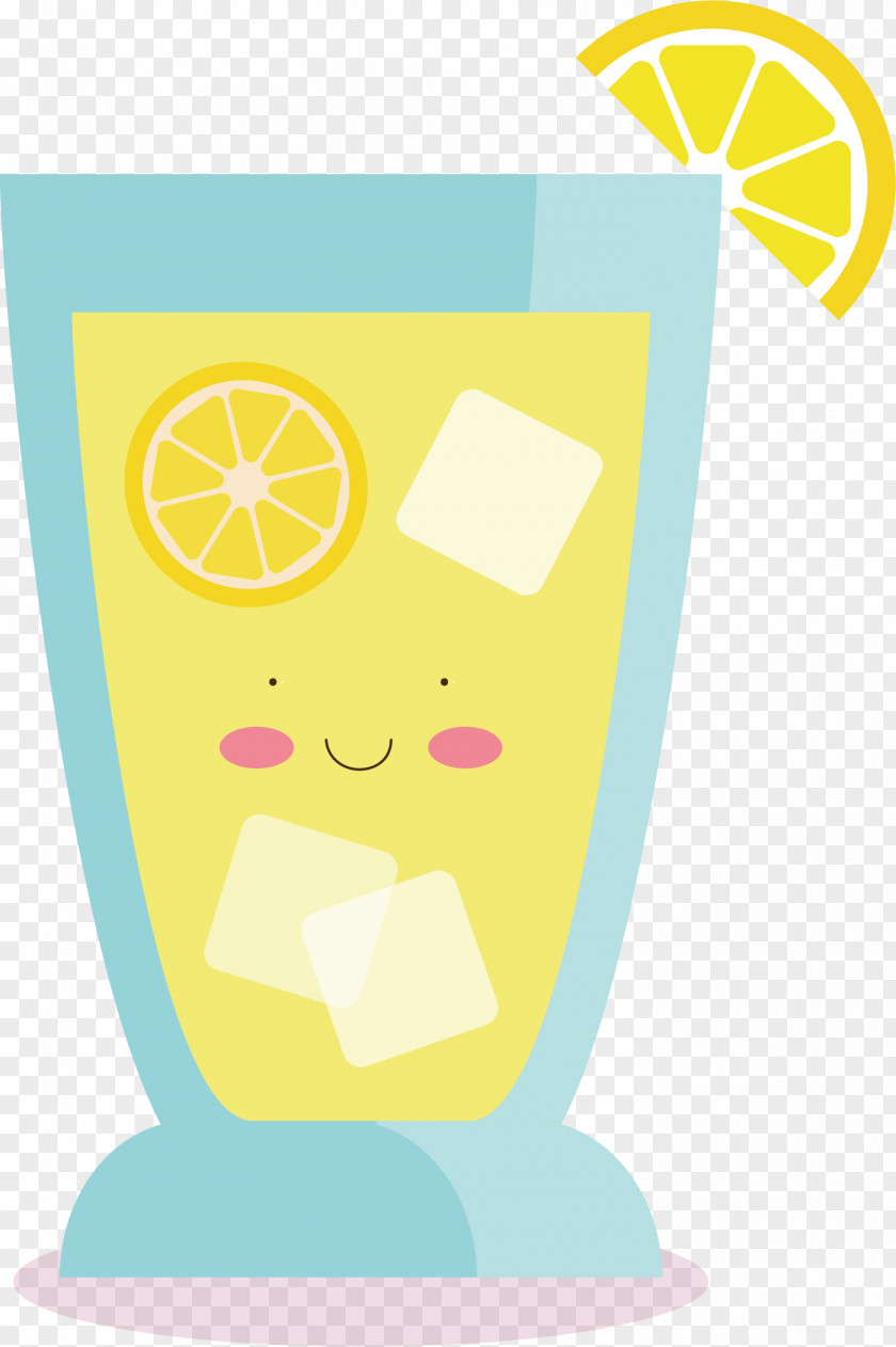 Cartoon Lemon Drink Vector Juice Lemonade Drawing PNG