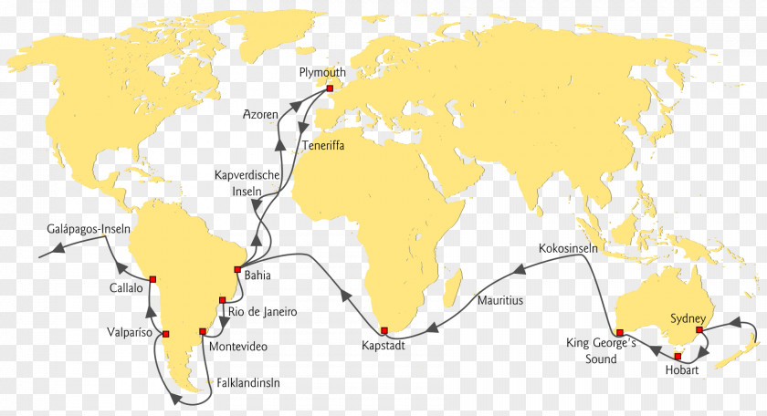 Map The Voyage Of Beagle Wikipedia Wikimedia Foundation PNG