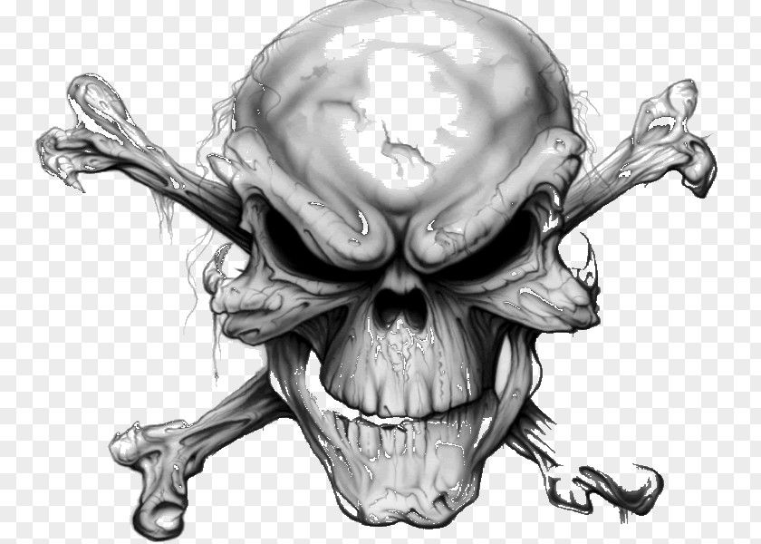 Skull Devil And Crossbones Human Symbolism Art PNG