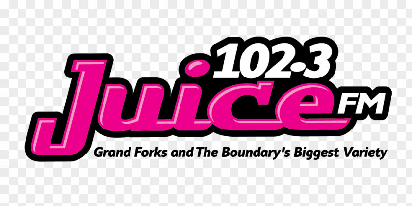 CKGF-2-FM Logo 102.3 Juice FM Vista Radio Grand Forks PNG