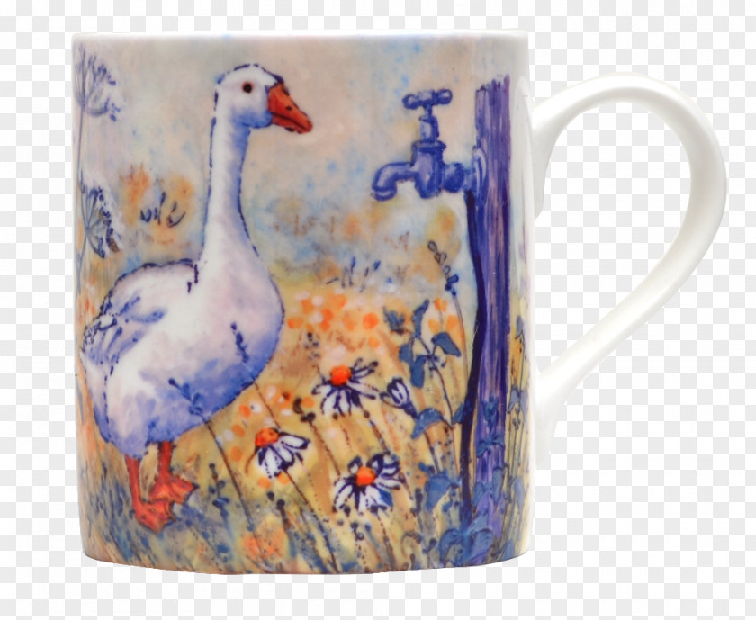 Hand-painted Owl Mug Bird Coasters Goose Ceramic PNG