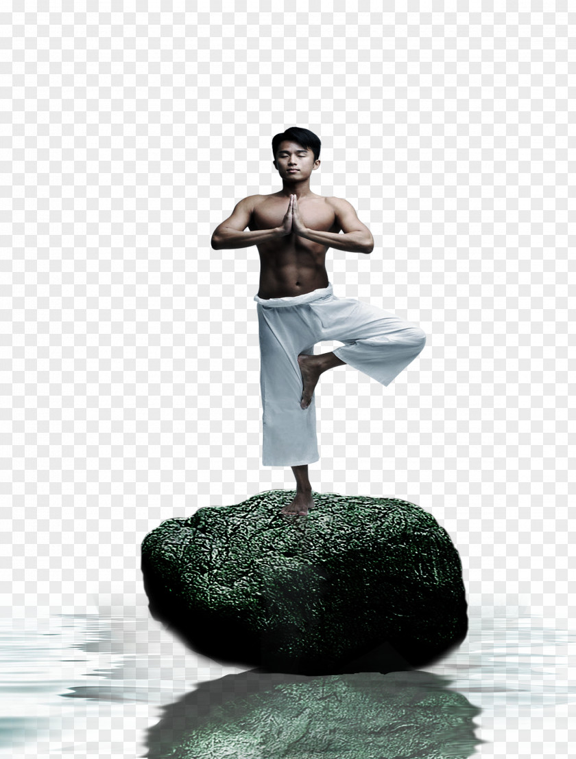 Men's Yoga Training Poster Flyer Spa Asento PNG