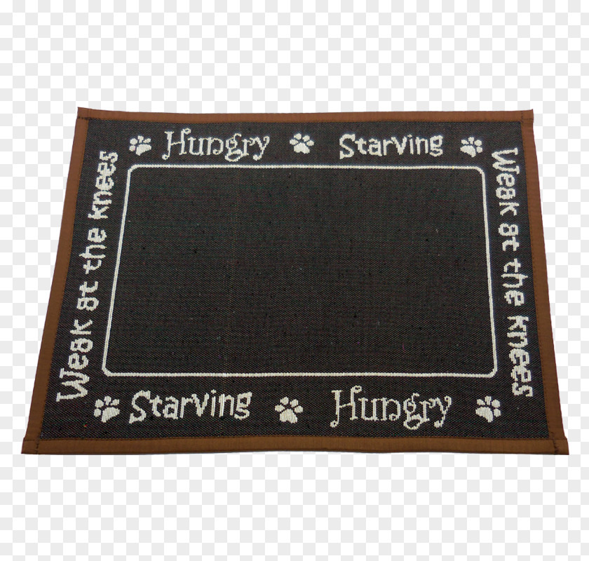 Ungry Mat Textile Rectangle Bowl Dog PNG