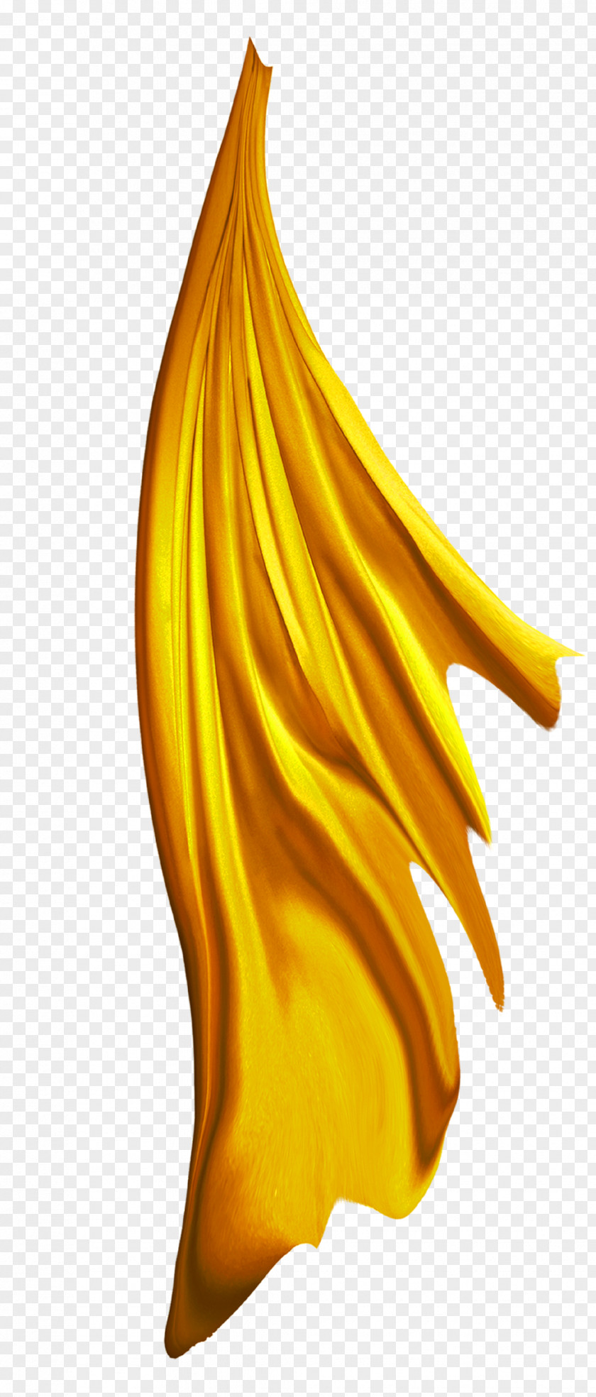 Yellow Satin Curtains Floating Material Silk Textile PNG