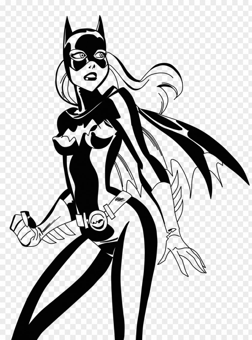 Batgirl Barbara Gordon Harley Quinn Joker Sketch PNG