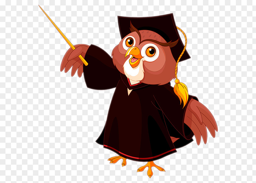 Owl Professor Teacher Clip Art PNG