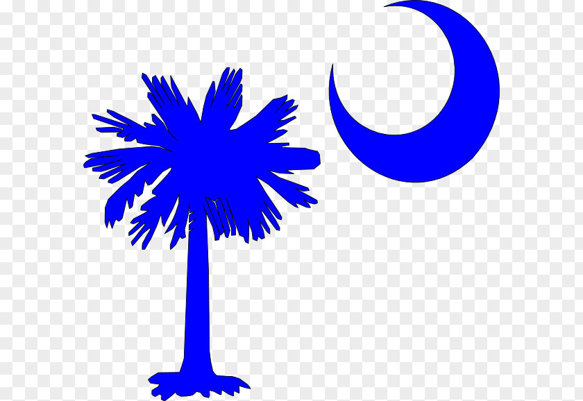 Blue Moon Cliparts Flag Of South Carolina Sabal Palm Arecaceae Clip Art PNG