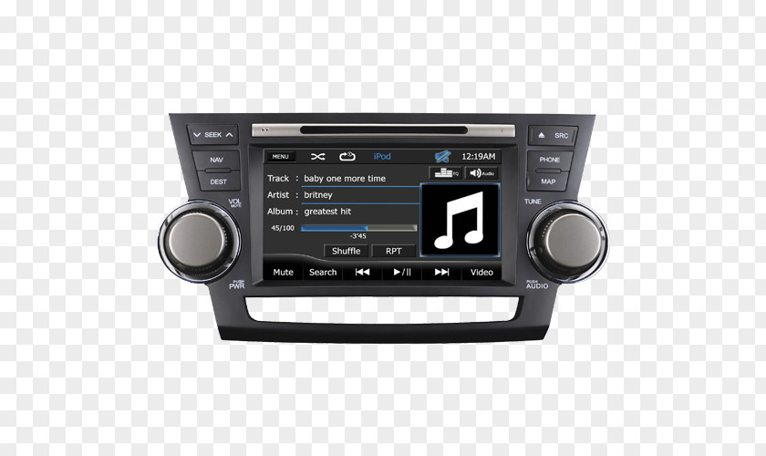 Multimedia Branding Car Toyota Highlander GPS Navigation Systems Automotive System PNG