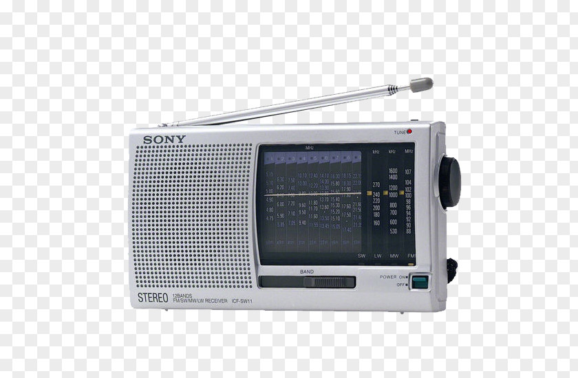 Radio Digital FM Broadcasting Sony Shortwave Receiver PNG