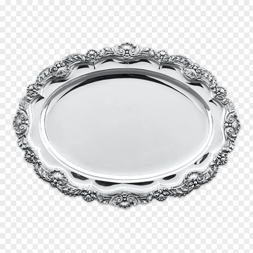 Silver Dish Meat Tray Platter PNG
