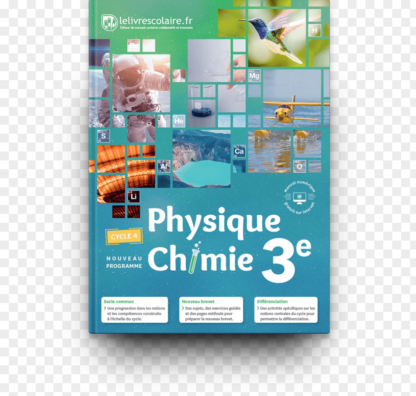Book Physique-Chimie Cycle 4 Physics Chemistry PNG
