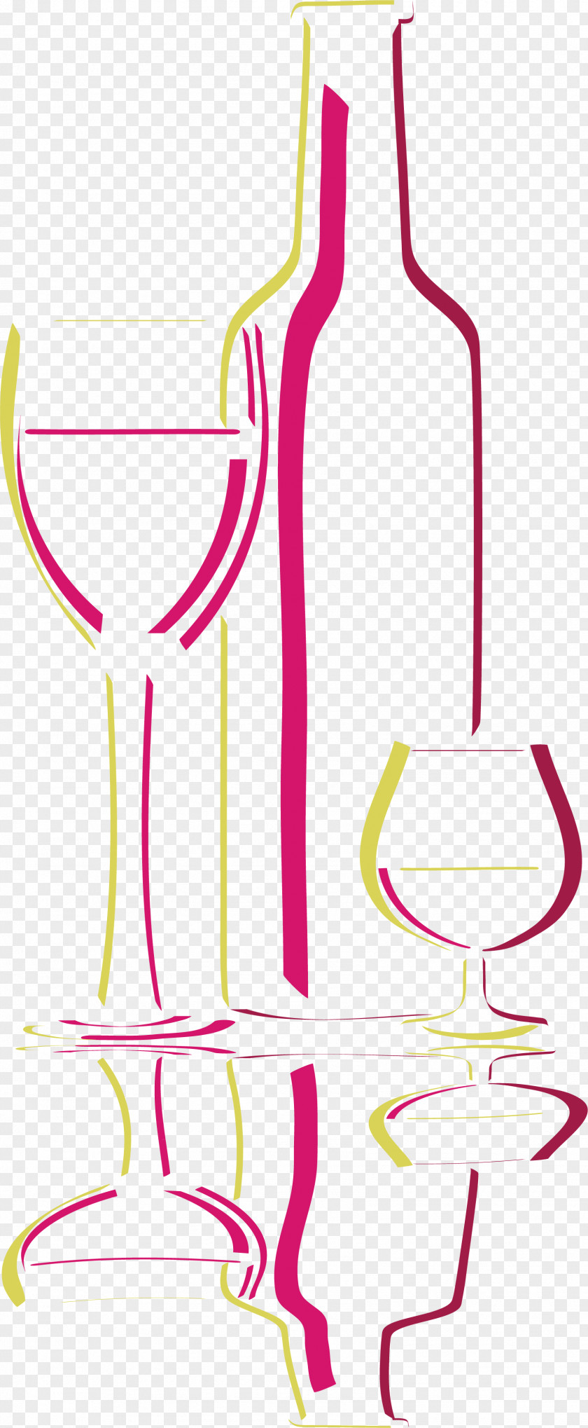 Creative Wine Glass Bottle PNG