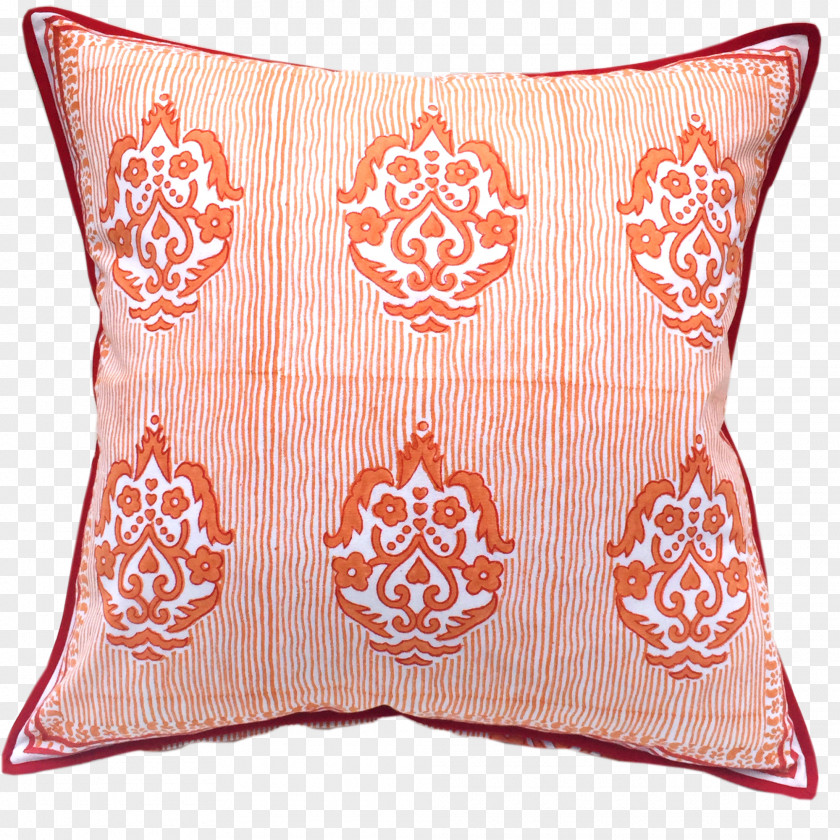 Hand Block Printing Textile Method Throw Pillows Cushion Couch Room PNG