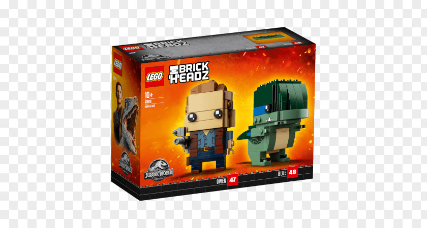 Lego Jurassic Owen World BrickHeadz Hamleys PNG