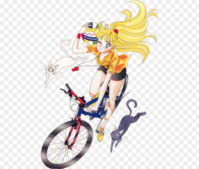 Over Wheels Sailor Moon Venus Artemis Art Book Senshi PNG