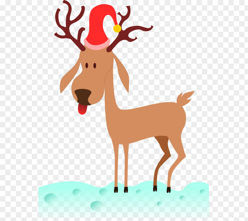 Sob Cartoon Reindeer Rudolph Santa Claus Clip Art PNG