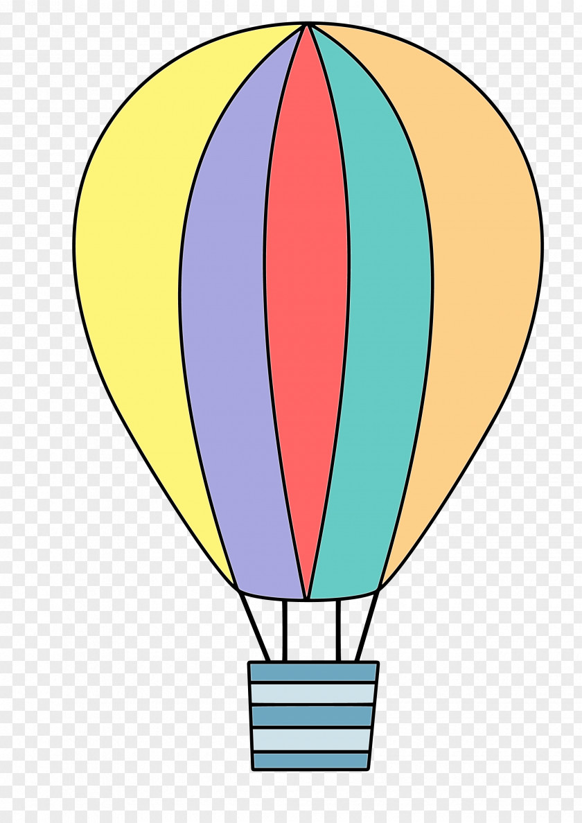 Balloon Hot Air Line Clip Art PNG