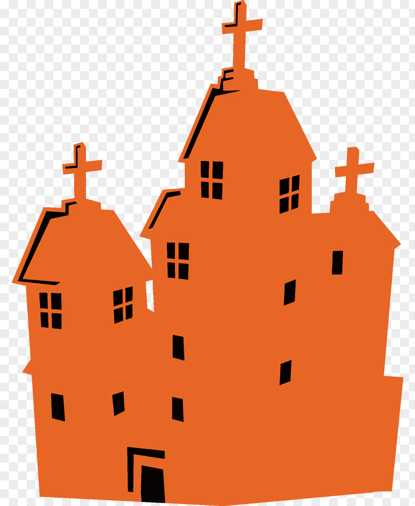 Building Architecture Haunted House Halloween PNG