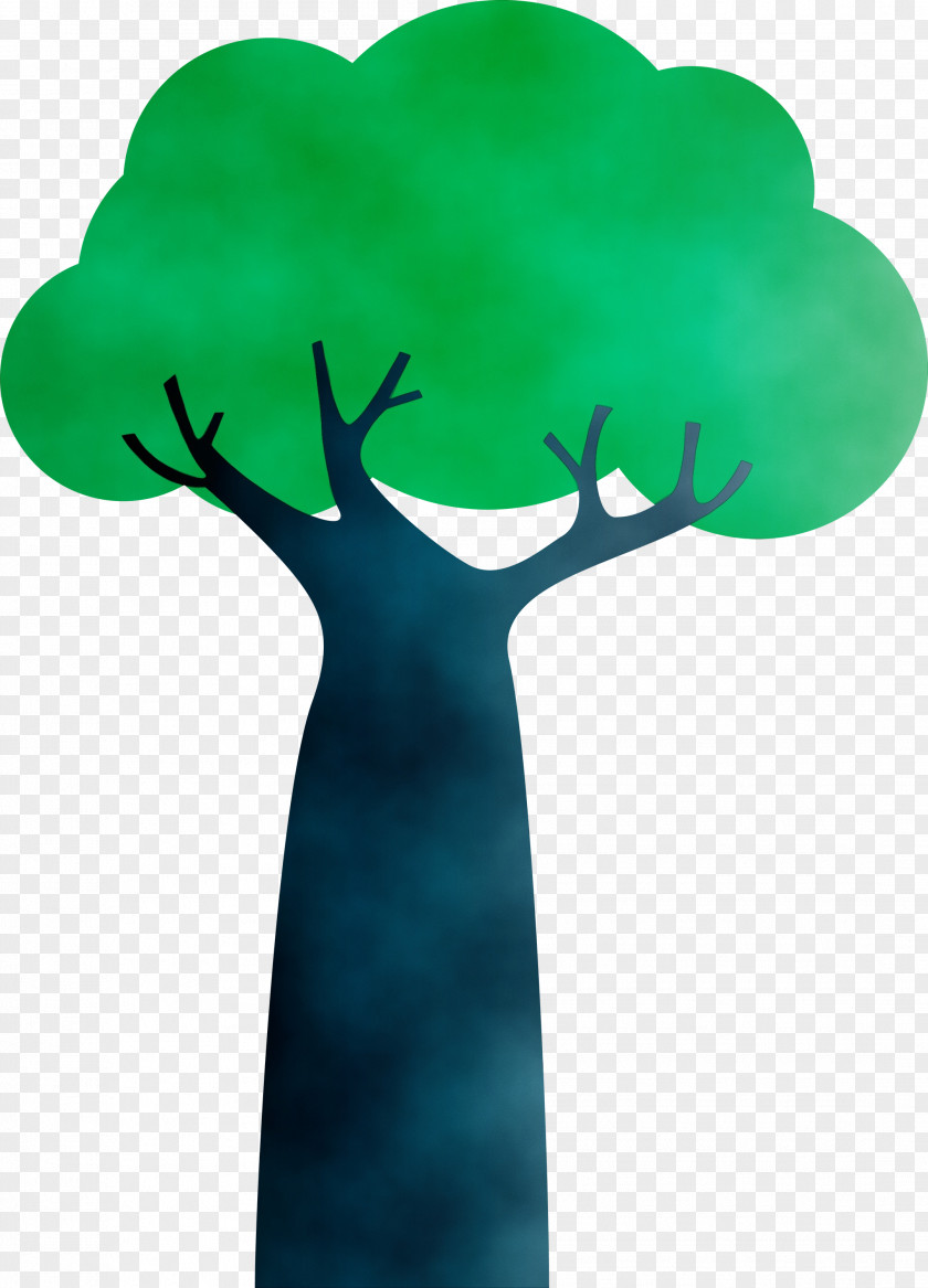 Plant Stem Teal M-tree H&m Tree PNG