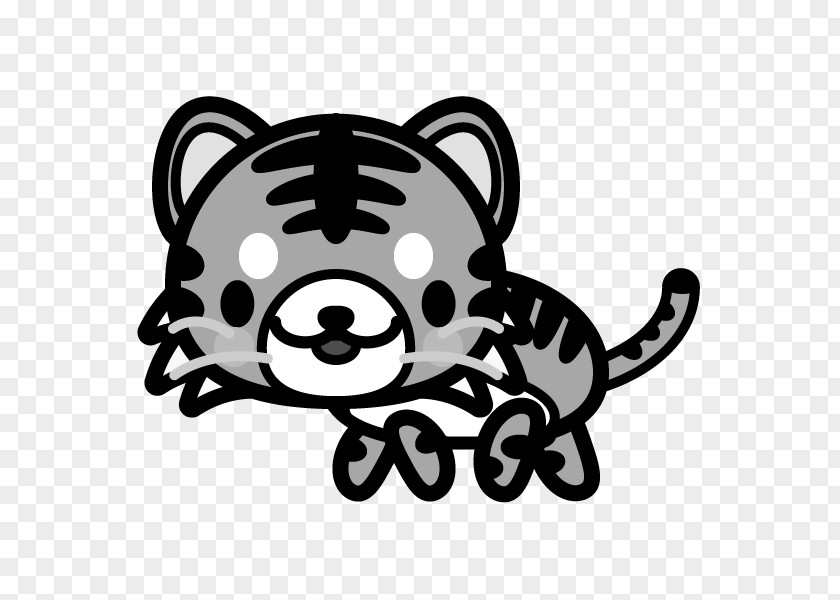 Tiger Black And White Bear Clip Art PNG